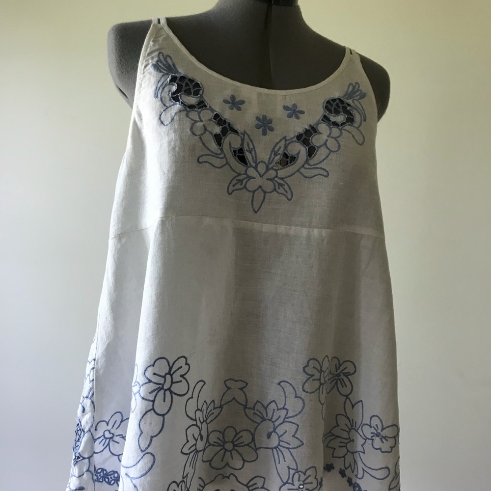 Anthropologie HD embroidered shirt.